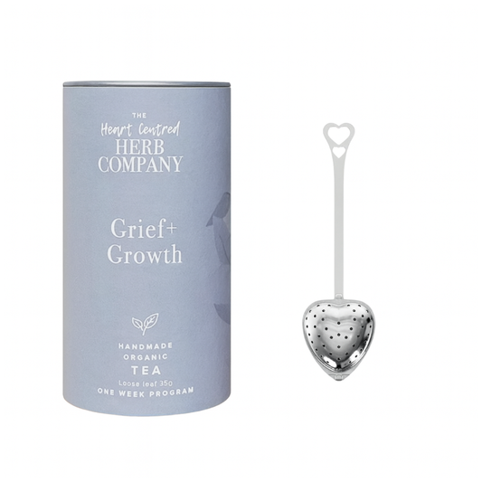 Grief + Growth Tea with Heart Infuser