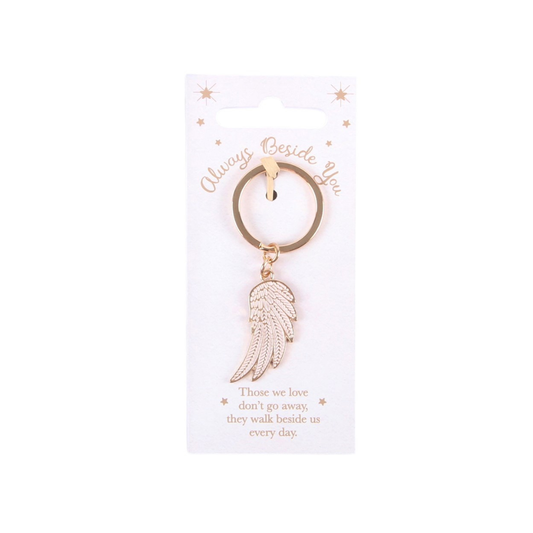 Angel Wing Always Beside You Keyring | Grief Gifts Australia Delivered