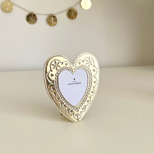 Foil Pressed Keepsake Photo Frame - Gold | Grief Gifts Australia