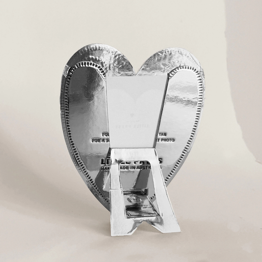 Foil Pressed Keepsake Photo Frame - Silver | Grief Gifts Australia