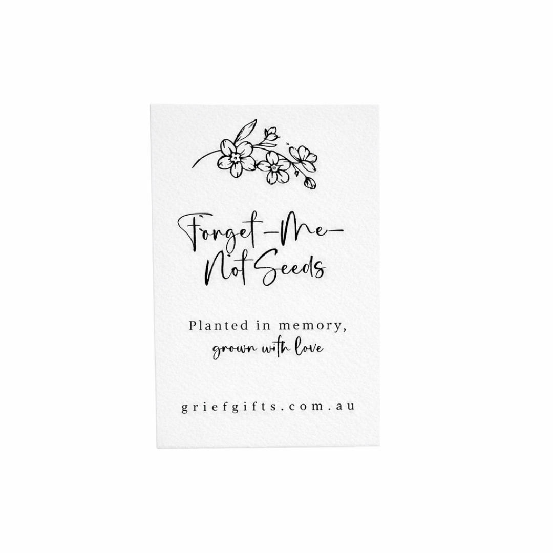 Forget-Me-Not Seeds- White | Grief Gifts Australia