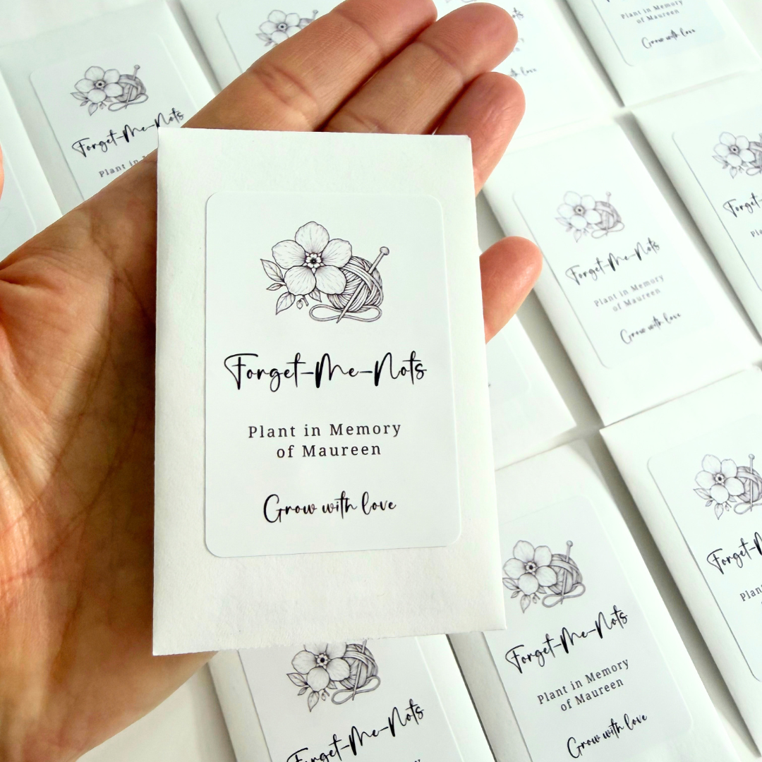 Forget Me Nots Custom Seeds fr Funeral | Grief Gifts Australia