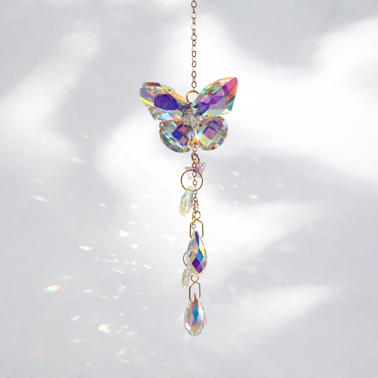 Glass Butterfly Sun Catcher