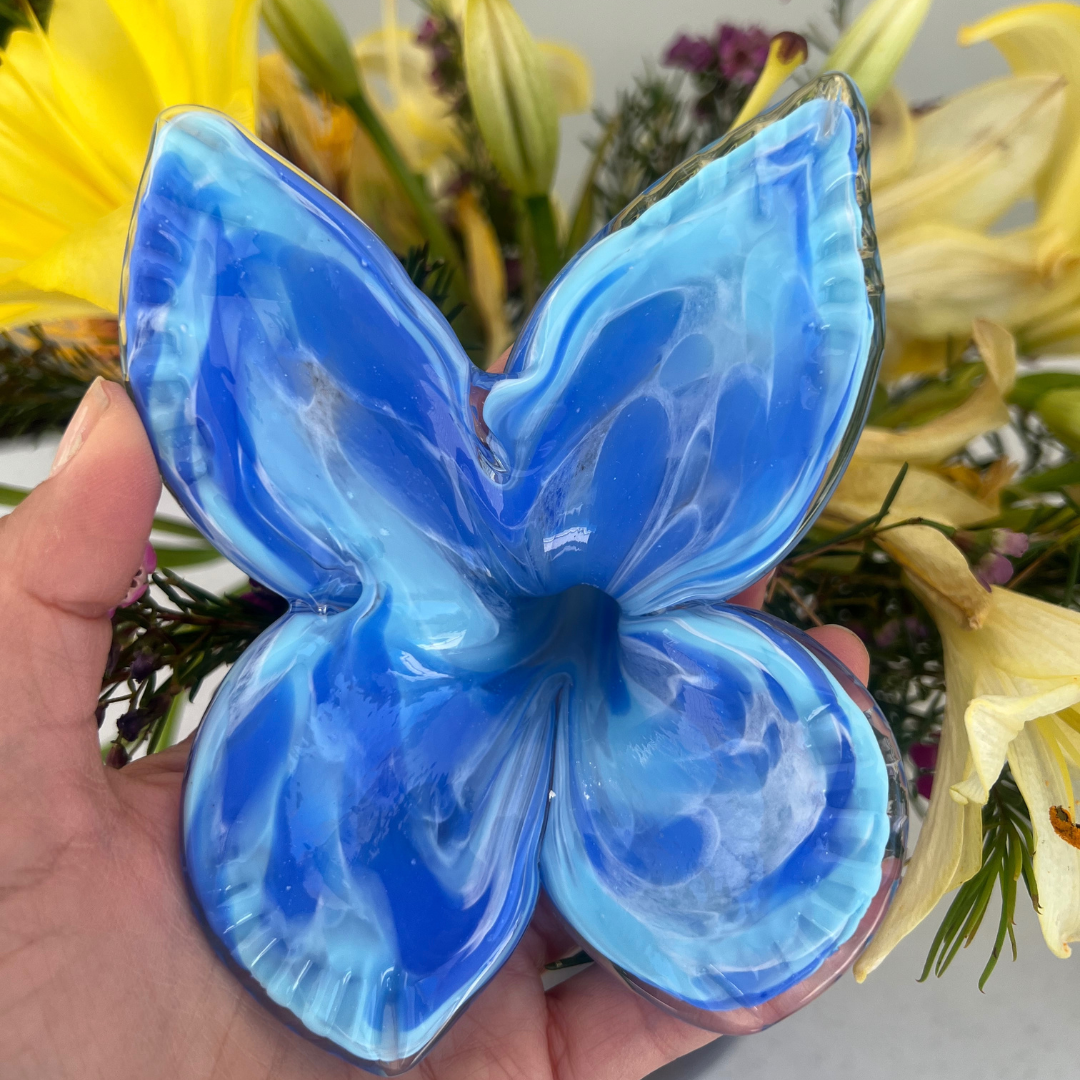 Glass Butterfly Blue | Sympathy Gifts Perth | Grief Gifts Australia
