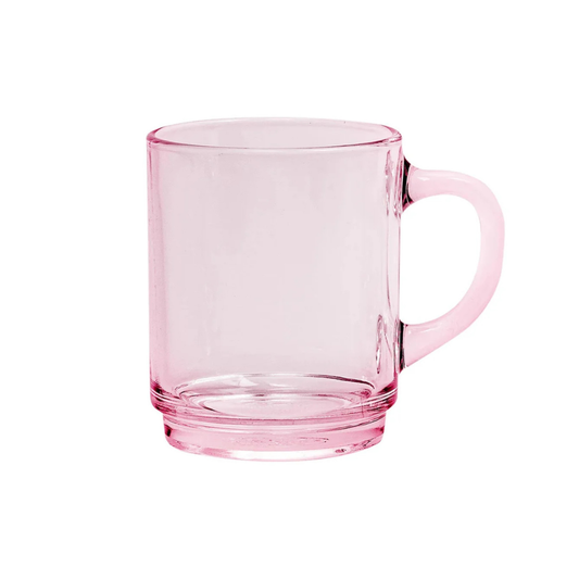 Glass Coloured Cups | Pink Glass Cup | Grief Gifts Australia