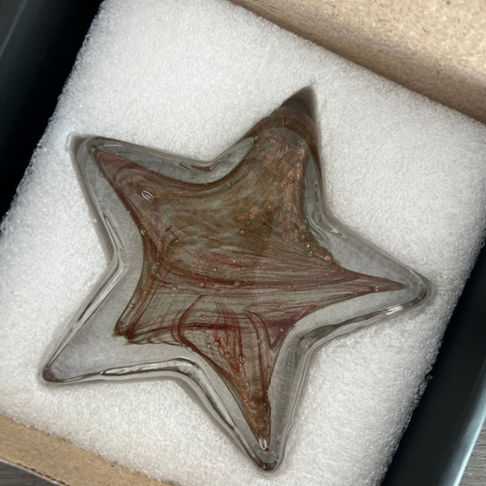 Glass Star in Gold | Sympathy Gift Perth | Condolence Gift