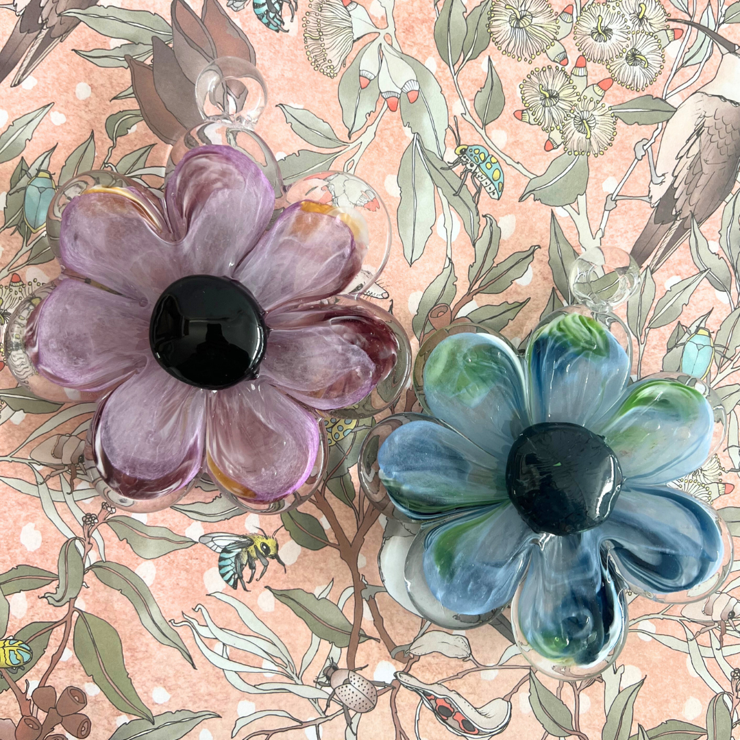 Glass Sympathy Hanging Flowers | Sympathy Gift Perth | Grief Gifts Perth