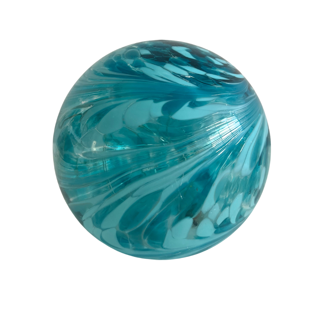 Glow Light Round – Turquoise, Blue and White | Grief Gifts Perth