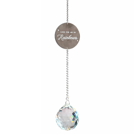 Look for Me in Rainbows Suncatcher Memorial Gift | Grief Gifts Australia