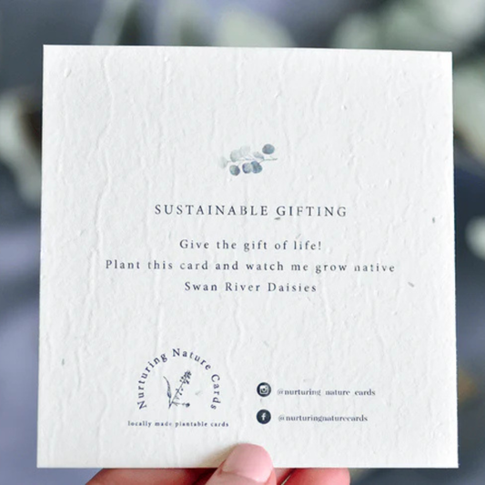 Nurturing Nature Card | Plantable Gift Card | Sympathy Gift Card