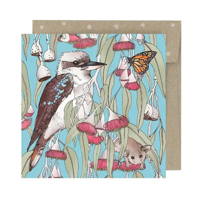 Silver Kookaburra Earth Greetings | Grief Gifts Perth