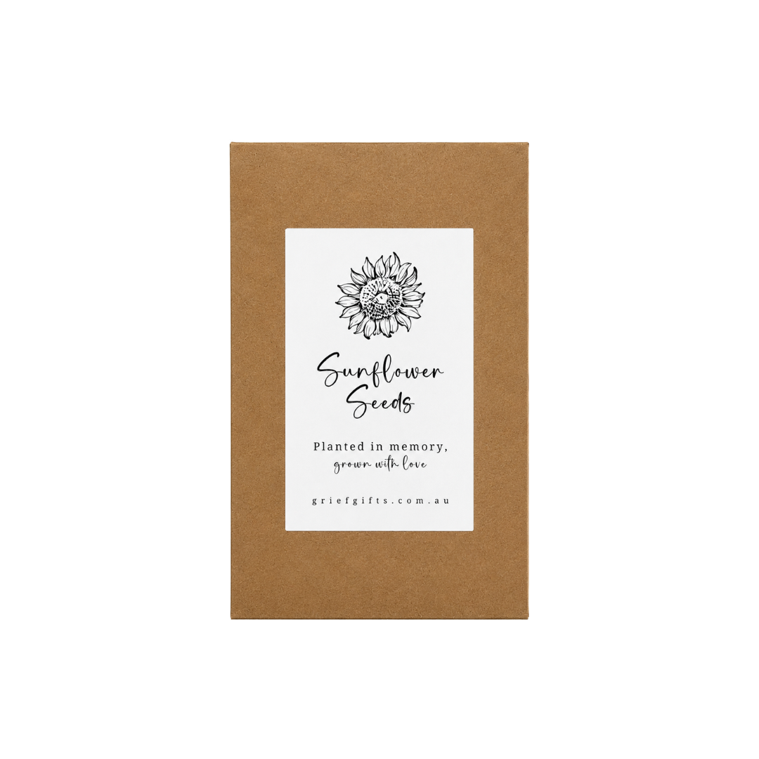 Sunflower Seeds - Kraft Brown | Grief Gifts Australia