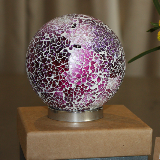 Glass Sympathy Ball - Fuschia Pink | Grief Gifts