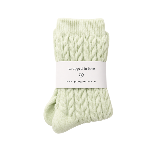 Tender Comfort Socks Green | Grief Gifts Australia