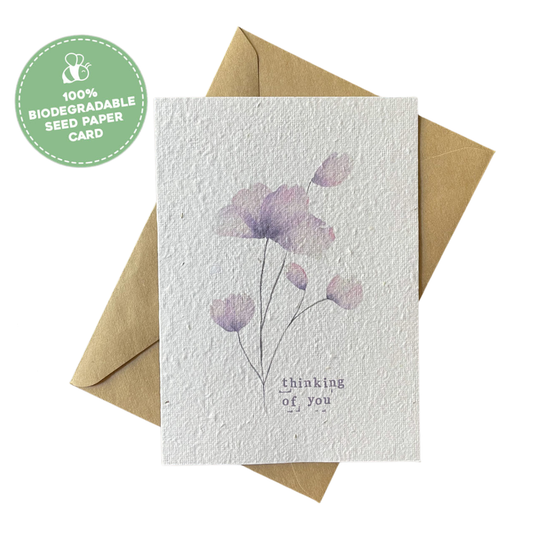 Thinking of You Plantable Gift Card | Grief Gifts Australia | Condolence Card