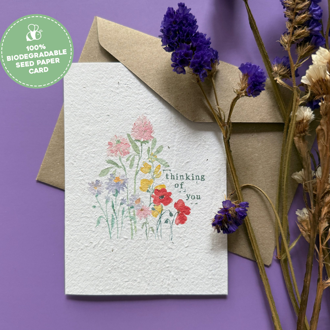 Thinking of You Plantable Sympathy Gift Card | Grief Gifts Australia Delivered