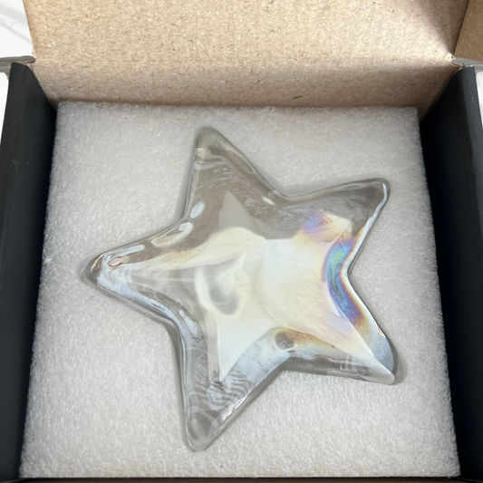 Glass Wishing Star White | Grief Gifts | Perth | Sympathy Australia Gifts