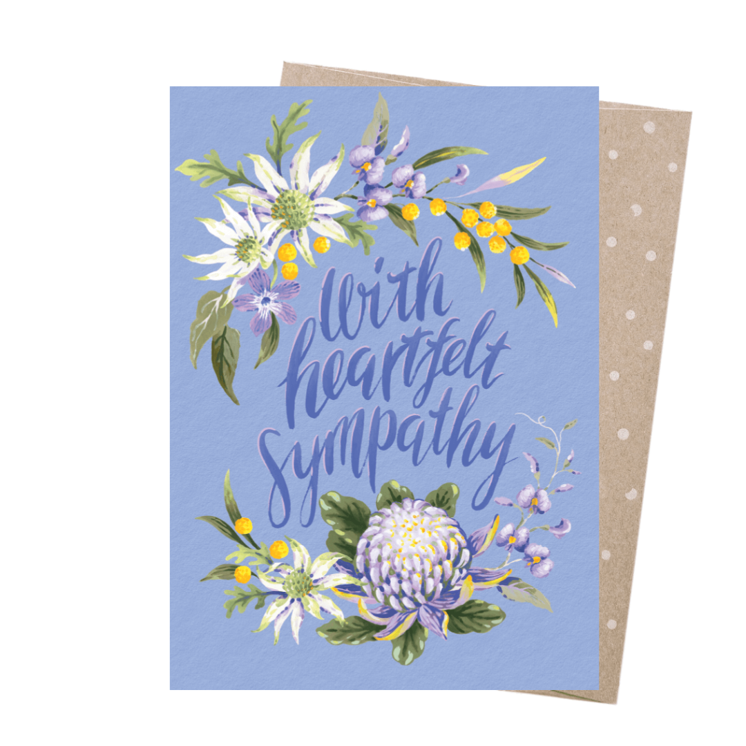 With Heartfelt Sympathy Gift Card | Grief Gifts Australia