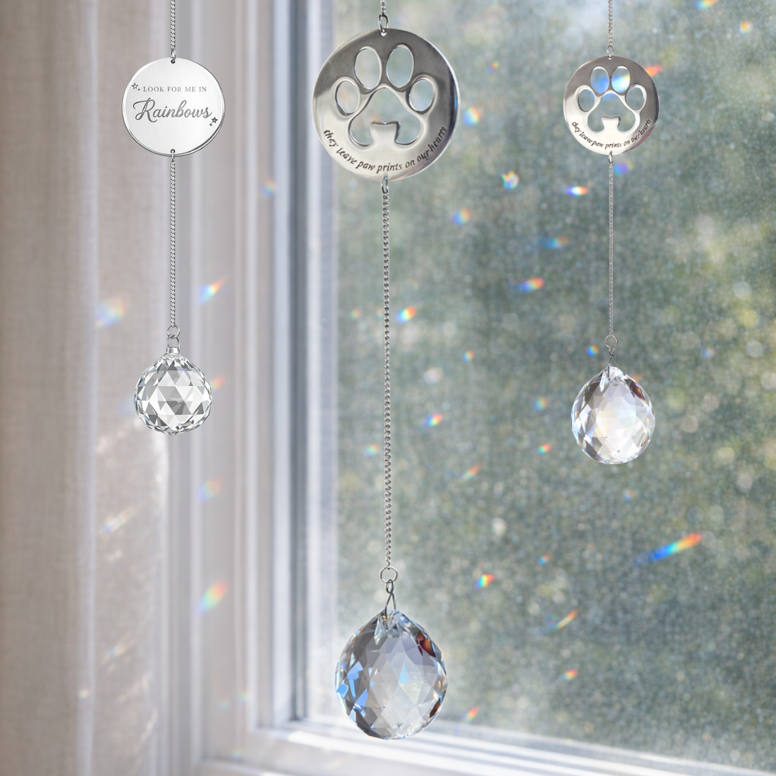 Glass Suncatchers for Grief and Remembrance