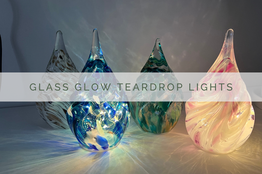 Glass Glow Teardrop Lights | Grief Gifts Australia | Sympathy Gifts Australia