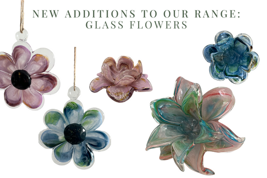 New Additions to Our Range: glass flowers | Sympathy Flowers Perth 