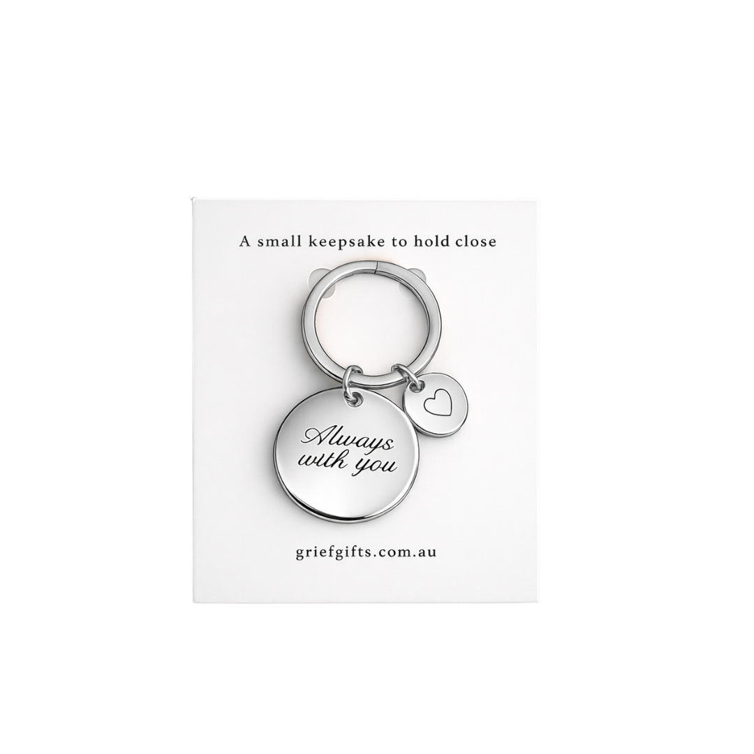 Always With You Keyring - Silver | Grief Gifts Perth