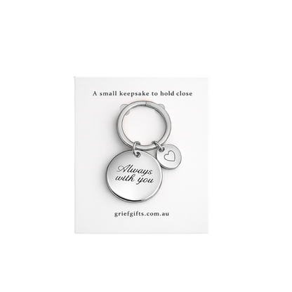 Always With You Keyring - Silver | Grief Gifts Perth