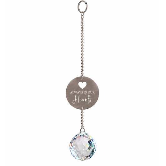 Always in our Hearts Memorial Suncatcher | Grief Gifts Australia Delivered