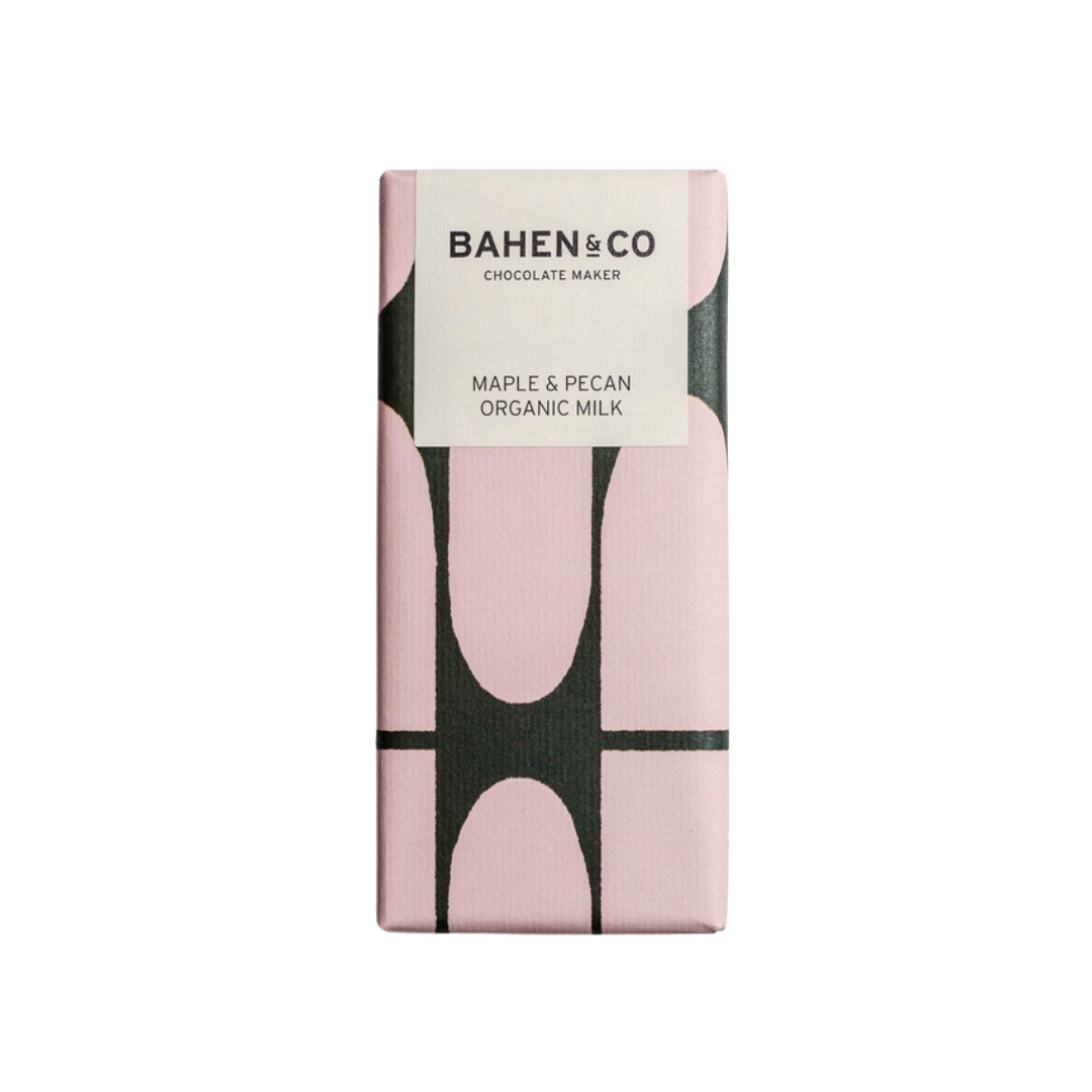 Bahen & Co. Maple & Pecan Organic Milk Chocolate  | Grief Gifts Australia Delivered