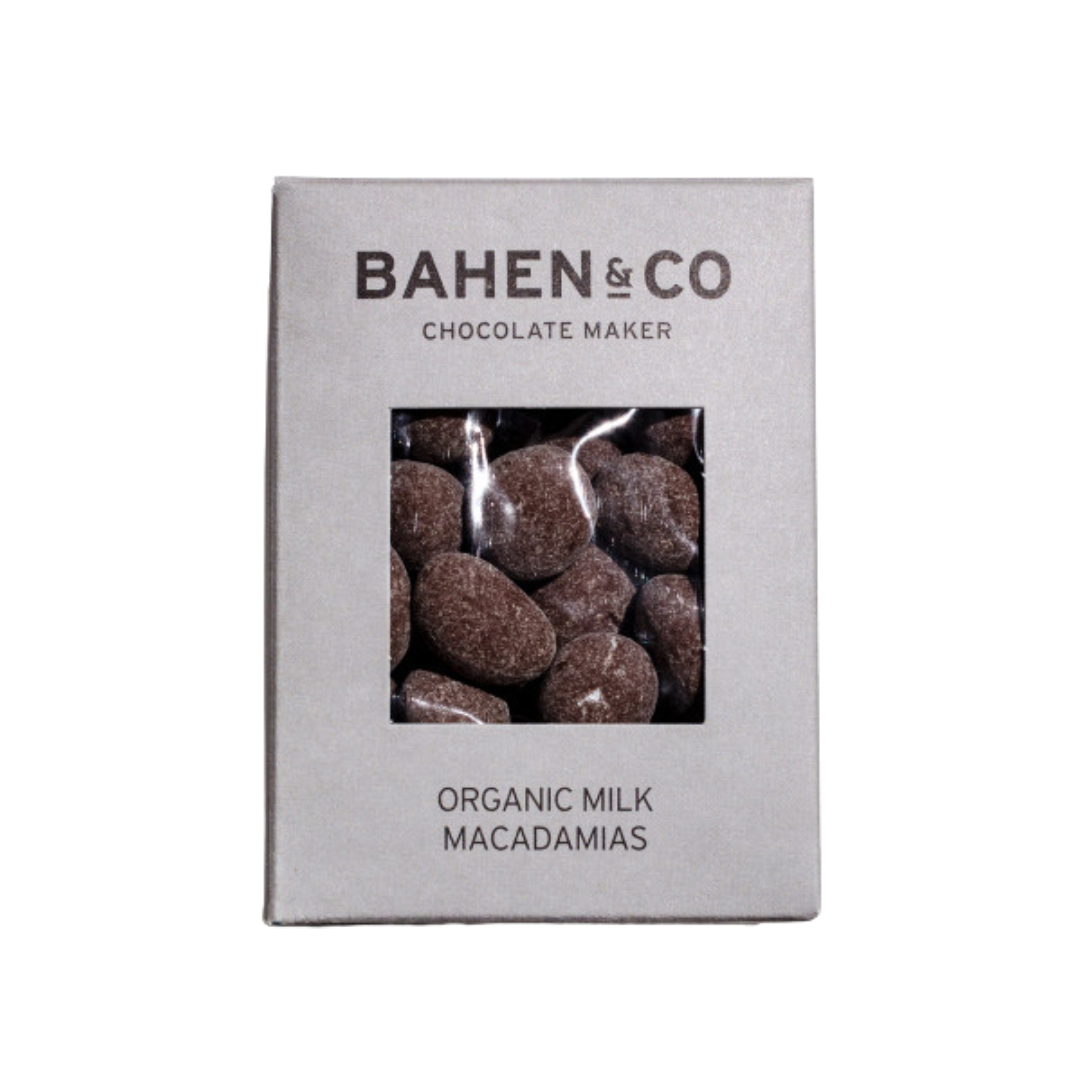 Bahen &  Co. Organic Milk Macadamias – 100g  | Grief Gifts Australia | Sympathy Gift Box