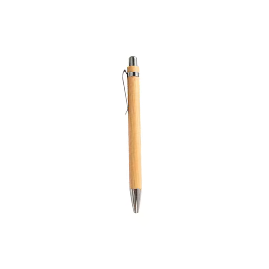 Golden Heart Embossed Notebook & Bamboo Pen
