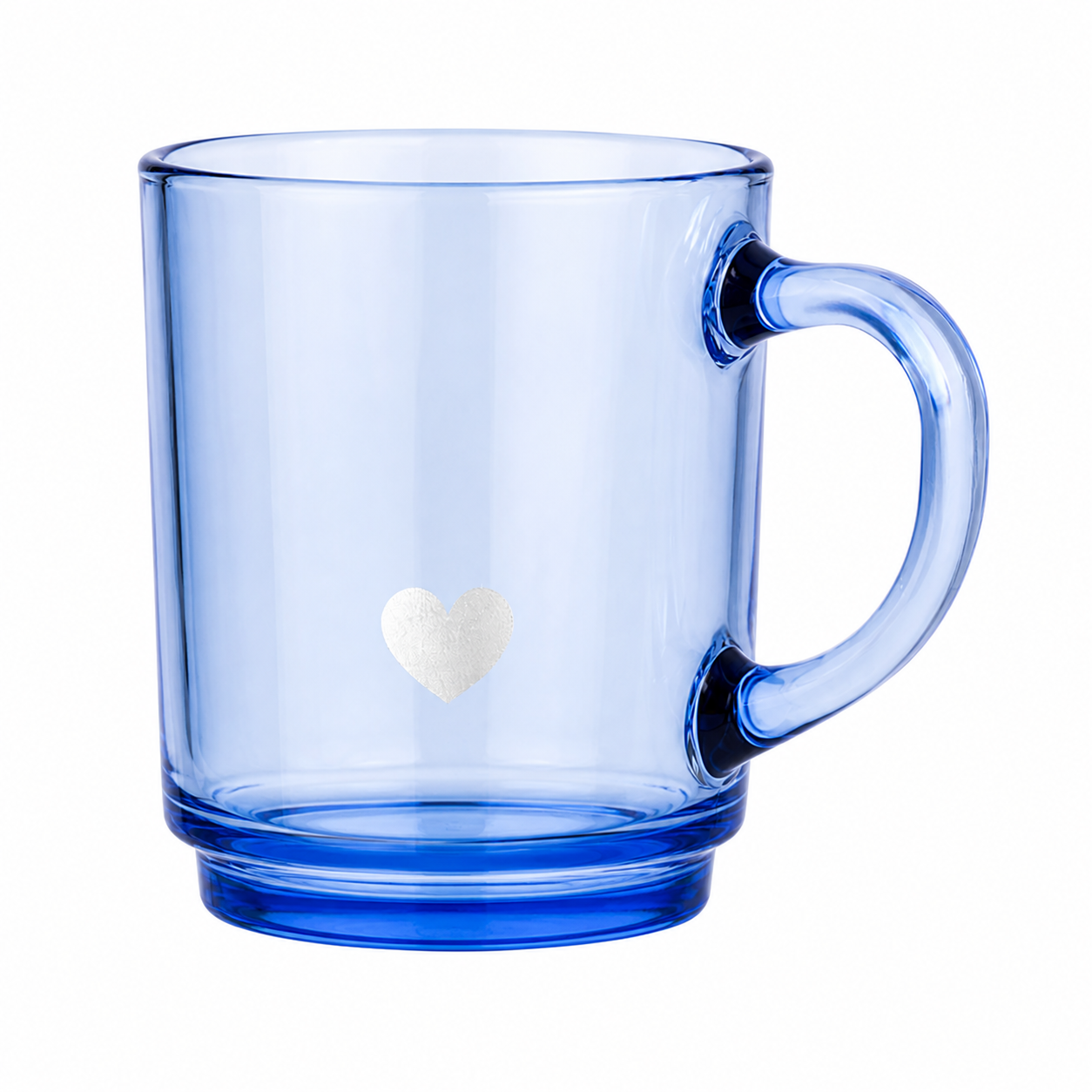 Blue Heart Glass Cup | Sympathy Gift Boxes Delivered 