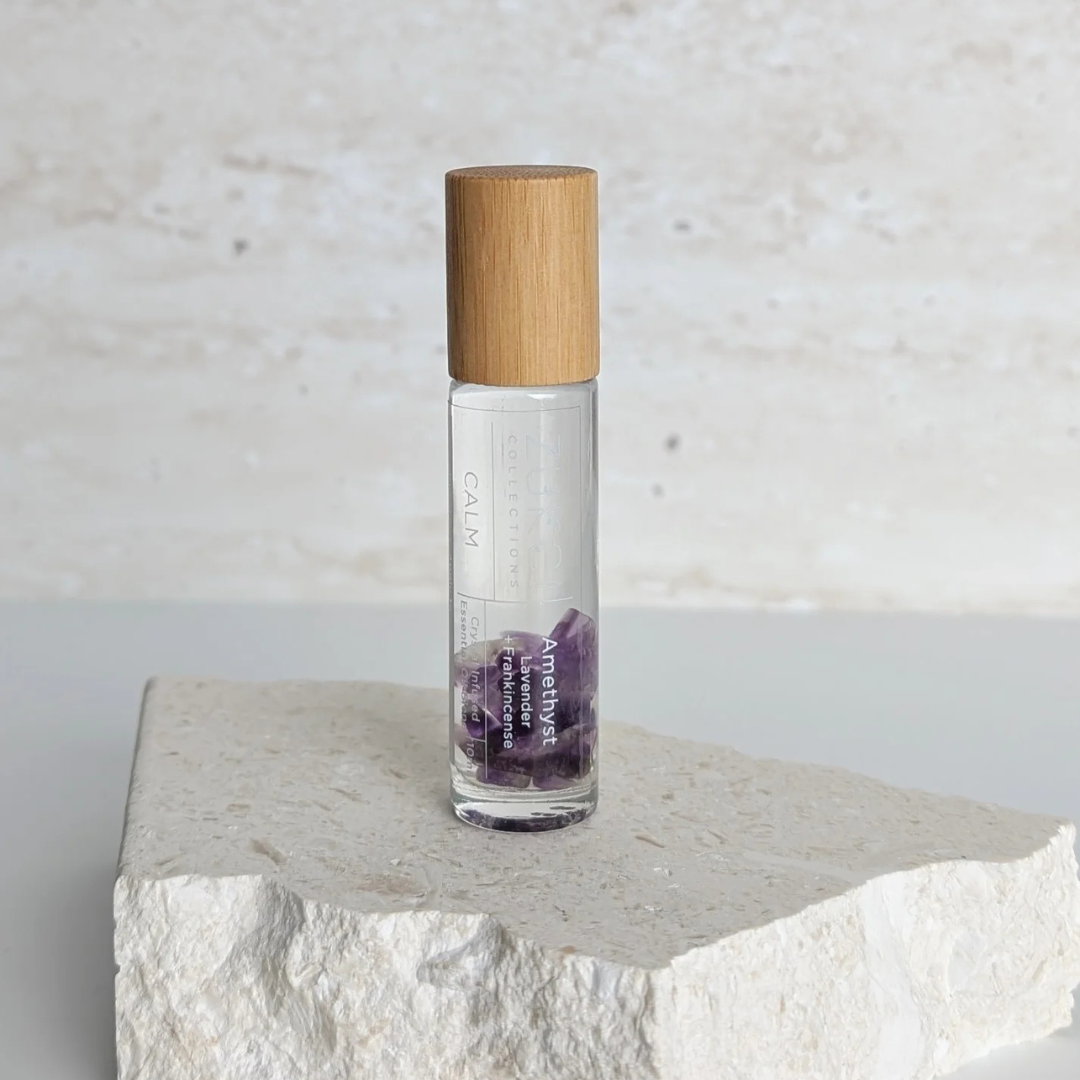 Calm Crystal Essential Oil Roller 10ml | Sympathy Gift Box | Grief Gifts Australia