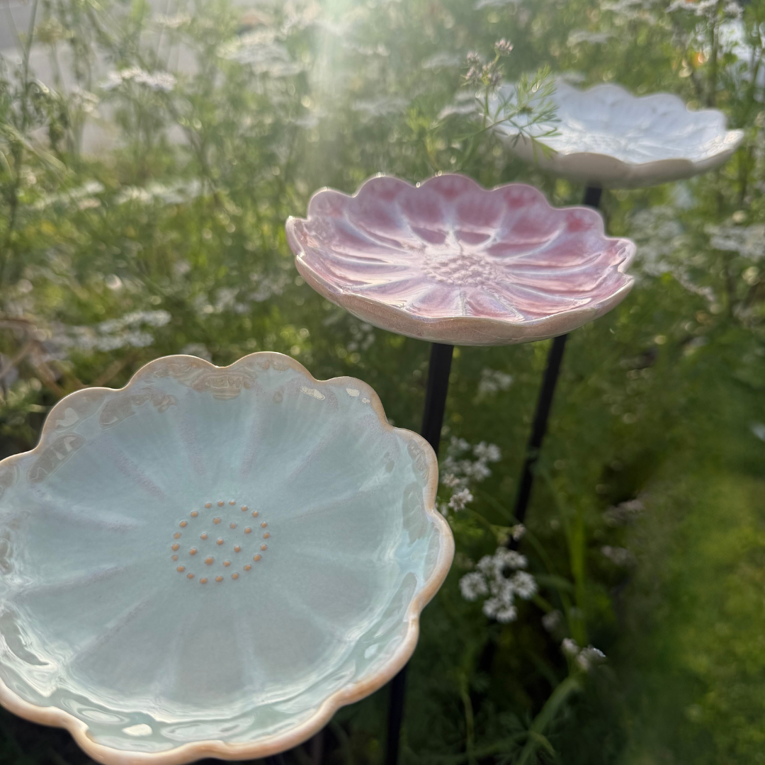 Ceramic Bee & Bird Watering Flowers  | Bereavement Gift | Grief Gifts