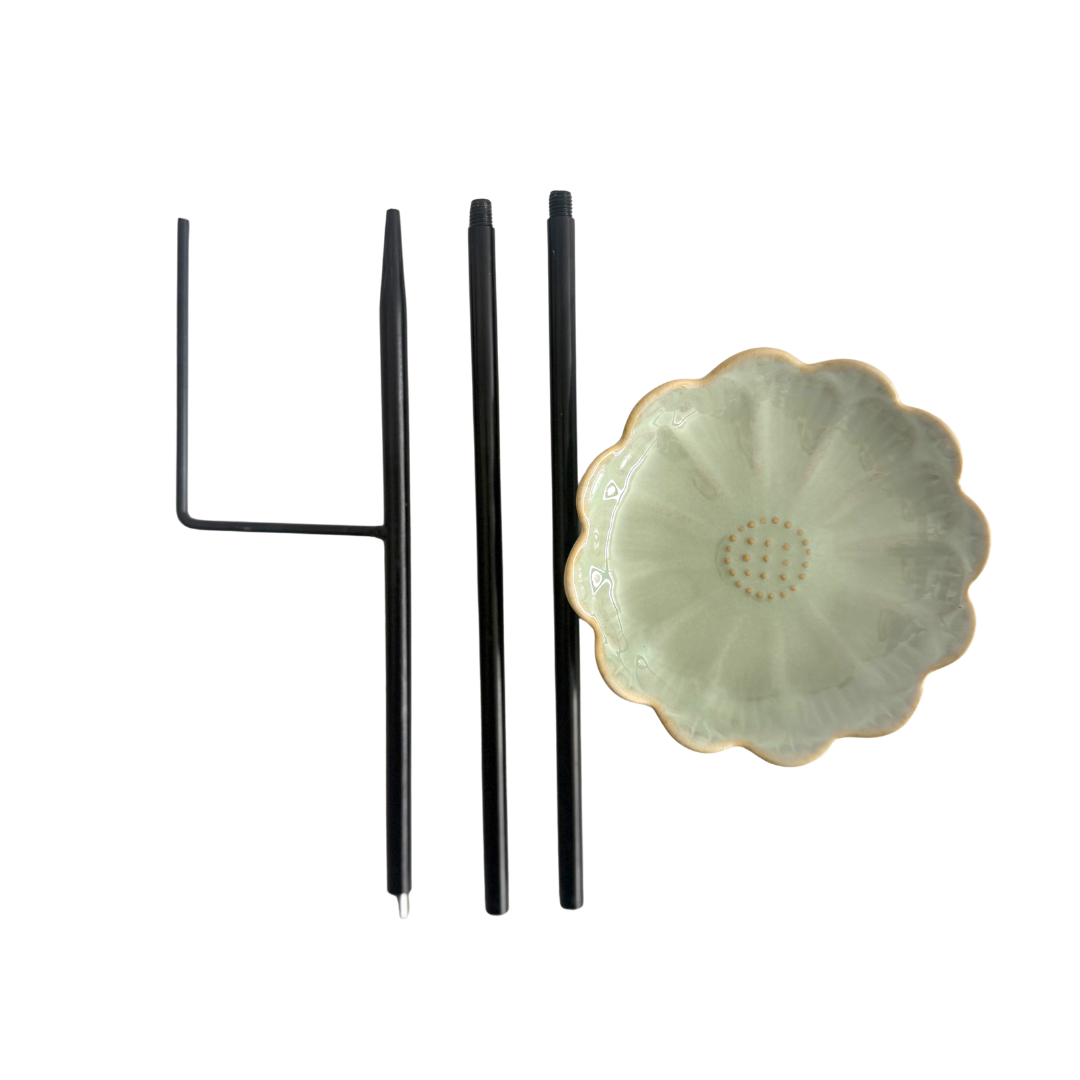 Ceramic Bee & Bird Watering Flowers  | Grief Gifts Australia 