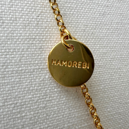 Diamond Shaped Enamel Keepsake Locket Necklace – Green in Gold Plate