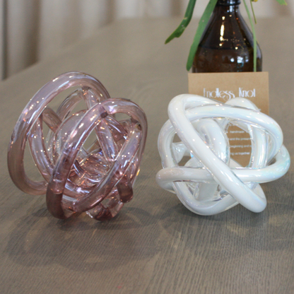Blush Pink Metallic Endless Knot  Sympathy Gift Perth Grief Gift Perth