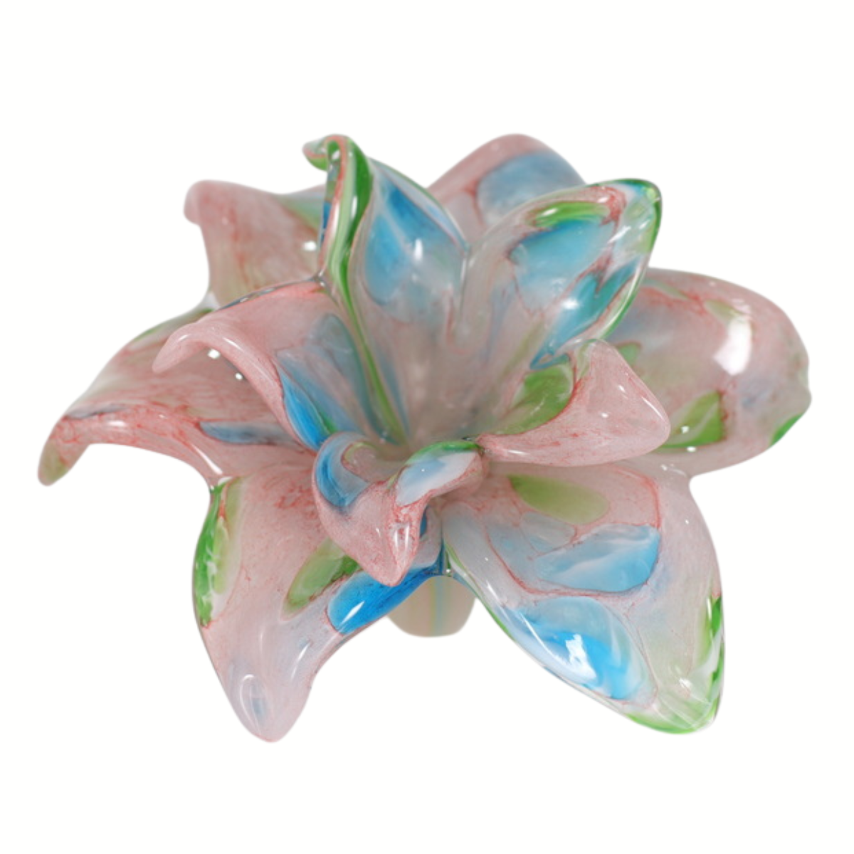 Everlasting Double Flower - Soft Pink, Turquoise, Blue & Green