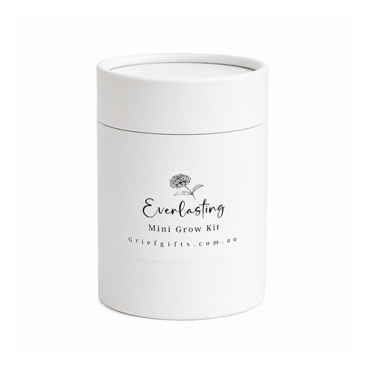Everlasting Mini Grow Kit - White | Alternative to Sympathy Flowers | Grief Gifts 