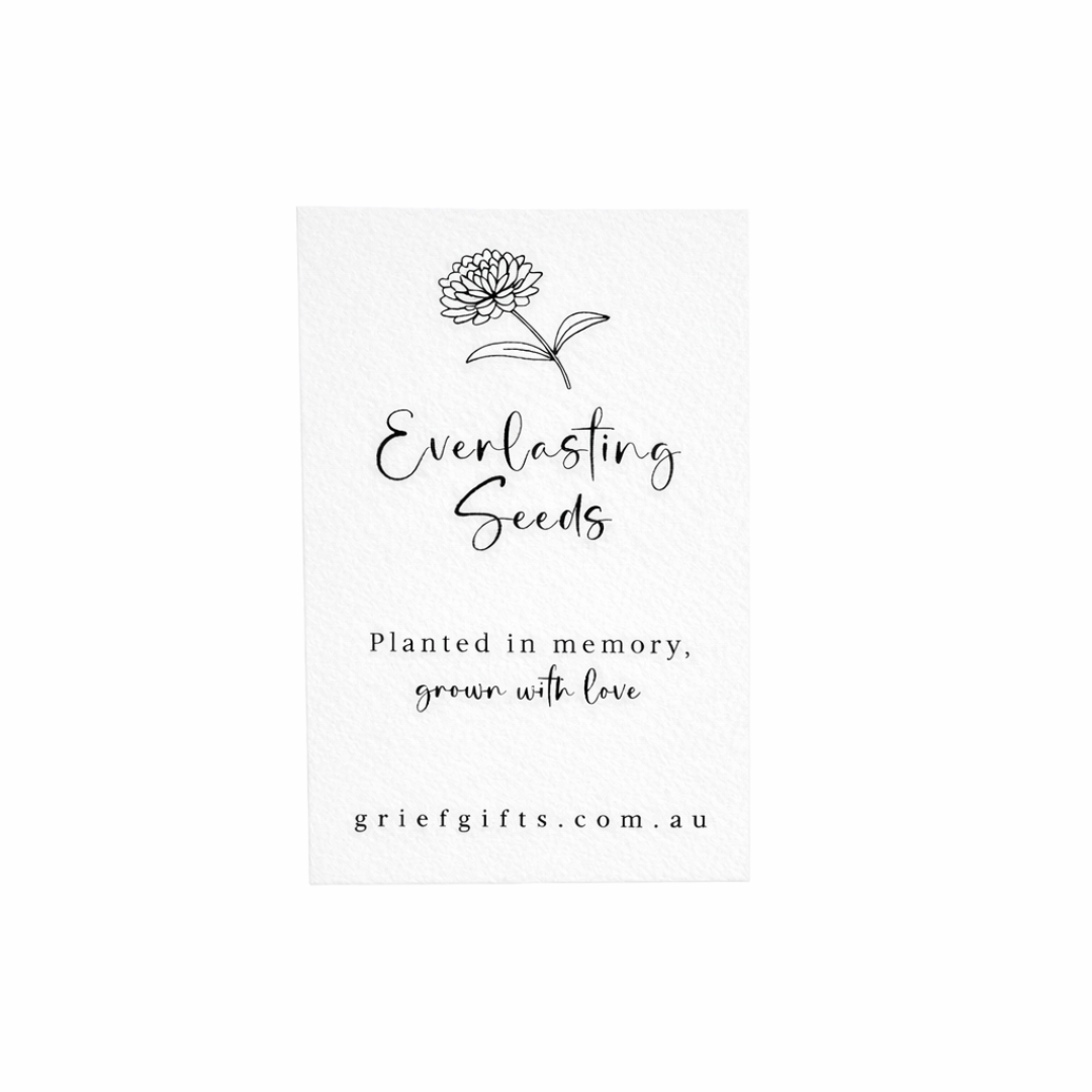 Everlasting Seeds - White | Grief Gifts Australia