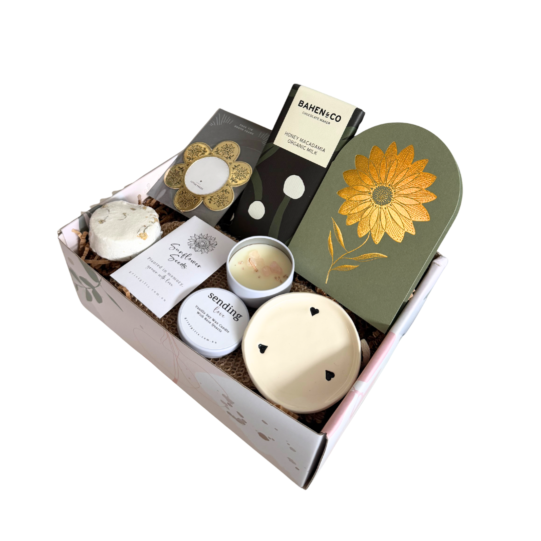 Floral Tribute Sympathy Gift Box | Grief Gifts Australia | Sympathy Gifts Alternative to Flowers