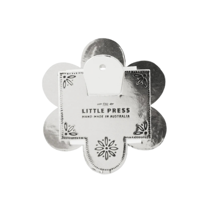 Foil Pressed Flower Frame | Keepsake Photo Frame - Silver | Grief Gifts Australia 