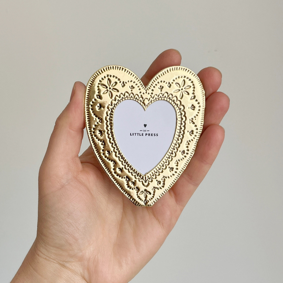 Foil Pressed Keepsake Photo Frame - Gold | Grief Gifts Perth