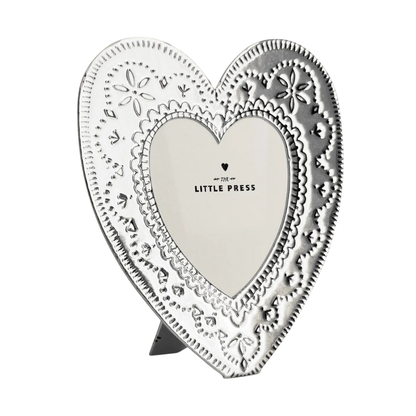 Foil Pressed Keepsake Photo Frame - Silver