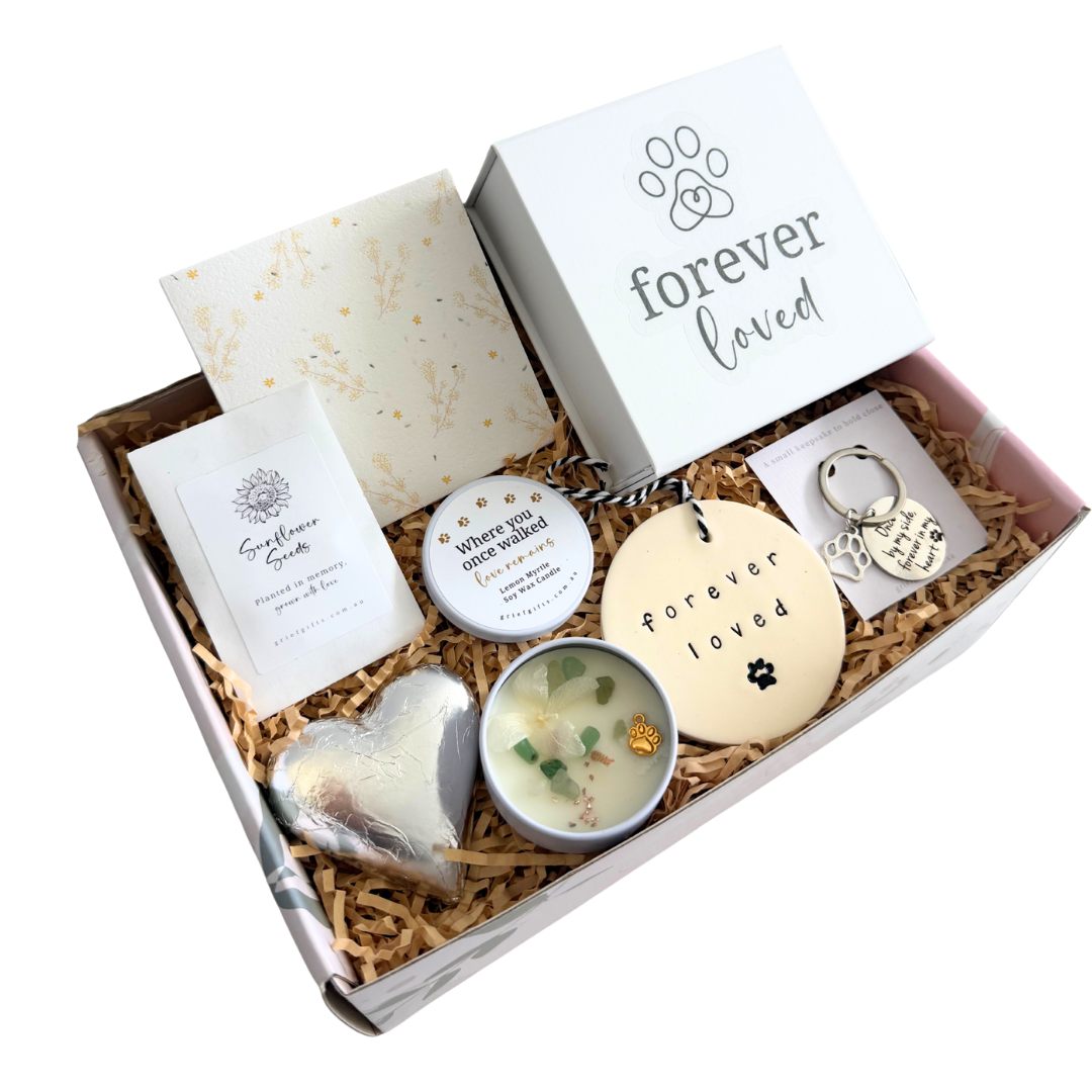 Forever Loved Pet Loss Sympathy Gift Box | Alternative to Sympathy Flowers | Pet Bereavement 