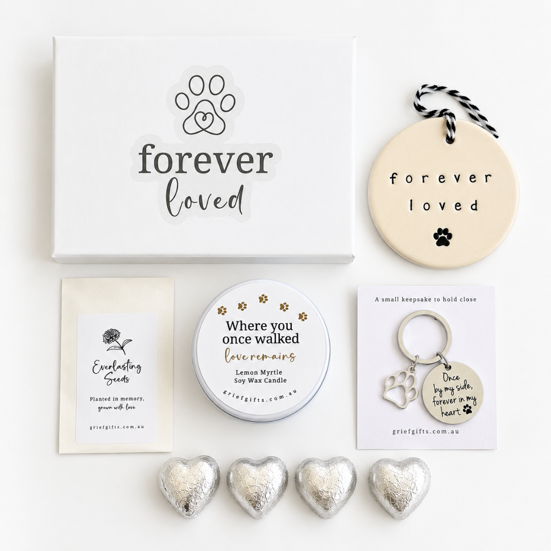 Forever Loved Pet Loss Sympathy Keepsake Gift Box | Grief Gifts Australia | Pet Loss Gifts Australia  | Dog Loss