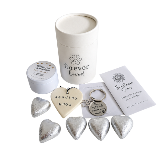 Forever Loved Pet Loss Sympathy Keepsake Gift Tube | Pet Loss Gift