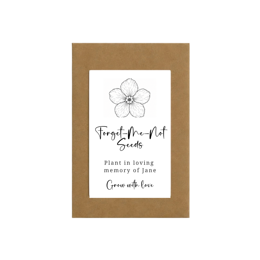 Forget-Me-Not Custom Funeral Seeds | Grief Gifts 