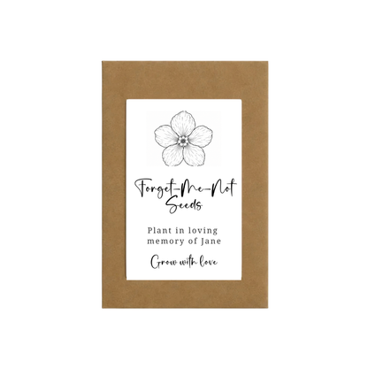 Forget-Me-Not Custom Funeral Seeds | Grief Gifts 
