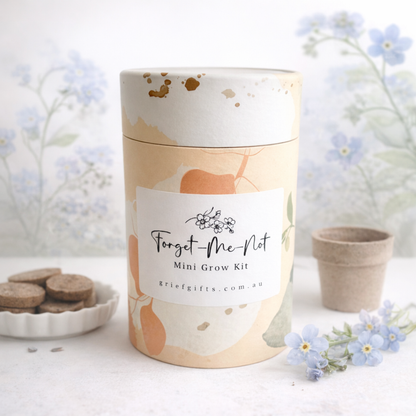 Forget-Me-Not Mini Grow Kit | Grief Gifts Australia | Alternative to Sympathy Flowers Australia